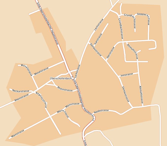 map of Oberschoellenbach from 2007